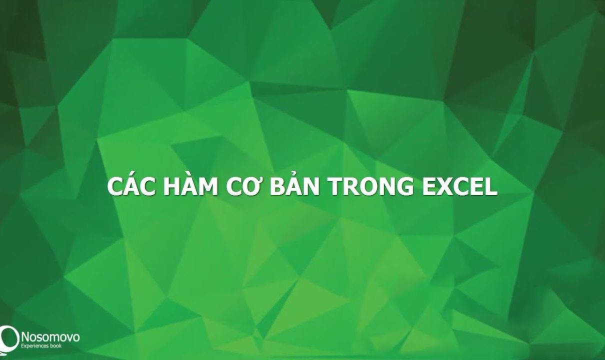 Hàm cơ bản trong excel