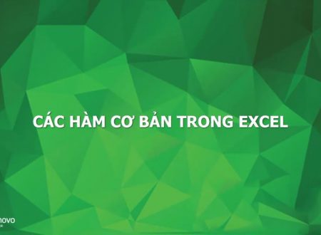 Hàm cơ bản trong excel