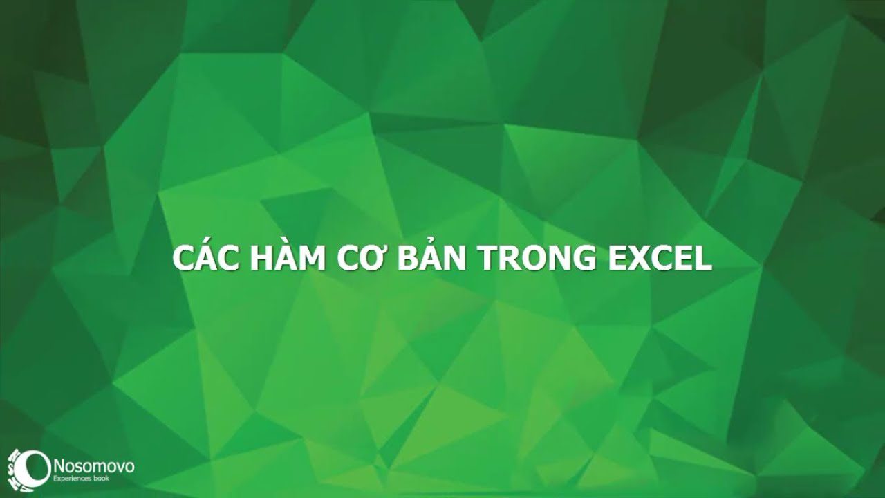 Hàm cơ bản trong excel